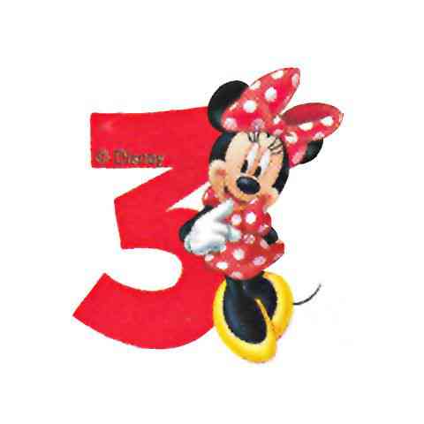 Disney Minnie Mouse Rođendanska Svijeca Broj 3 Kupovina Igrackeshop