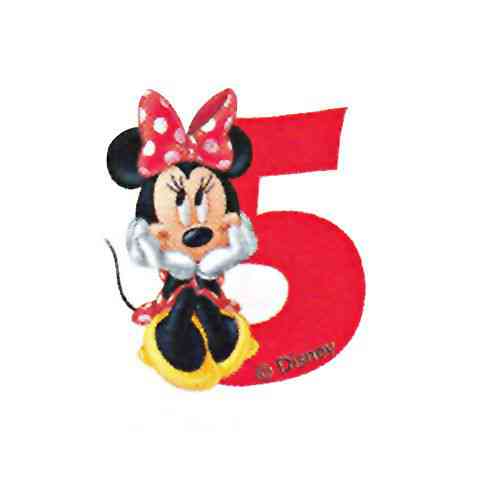 Disney Minnie Mouse Rođendanska Svijeca Broj 5 Kupovina Igrackeshop