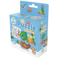 16-dijelna bojanka puzzle 2 u 1 - Patka