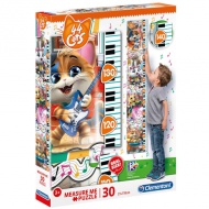 44 Cats zidni mjerač visine puzzle 30kom - Clementoni