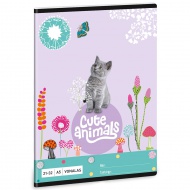 Ars Una: Cute Animals - Kitten bilježnica s crtama A/5