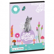 Ars Una: Cute Animals - Kitten bilježnica s kvadratićima A/5