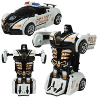 Automobilski model: Transformabilni robot s kotačima Bugatti Veyron policijski automobil u različitim verzijama 13cm 1kom