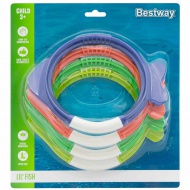 Bestway: Lil Fish™ set prstenova za ronjenje u obliku ribice, 4 komada