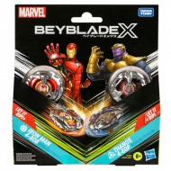 Beyblade X Marvel Collab: Iron Man vs. Thanos 4-80B X Venom 4-60B set za igru - Hasbro