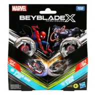 Beyblade X Marvel Collab: Venom vs. Spider-Man 3-60F X Venom 3-80N set za igru - Hasbro