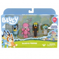 Bluey: Bluey i prijatelji set od 4 igračke-figurice