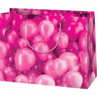 Cardex: Velika poklon vrećica s ružičastim balonima 26x13x33cm