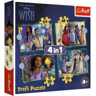 Disney+Wish: Želja 4 u 1 slagalica - Trefl