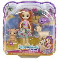 Enchantimals: Sunshine Beach Colita Goat i njezina obitelj figurica set - Mattel