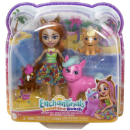 Enchantimals: Sunshine Beach Pensee Pony i njezina obitelj figurica set - Mattel