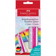 Faber-Castell: Ljepilo s duginim bojama i šljokicama 2x12ml