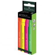 Faber-Castell: Textliner 38 Set za isticanje teksta s fluorescentnim bojama, pakiranje od 4 komada