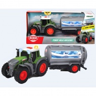 Fendt Farm traktor s prikolicom za prijevoz mlijeka 26cm - Dickie Toys