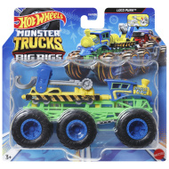 Hot Wheels Monster Trucks: Big Rigs Loco Punk šesterokotačni kamion 1:64 - Mattel