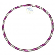 Hula hoop obruč od 37 cm u ljubičasto-srebrnoj boji