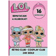 L.O.L. Surprise! - Predstavljamo Klubove! - Retro, Kostim, 24-karatna zlatna naljepnica radna bilježnica