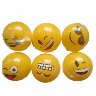 Lopta od gume s uzorkom emojija, 23 cm, dostupna u više varijanti