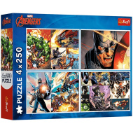 Marvel: Osvetnici 4x250 komada puzzle - Trefl