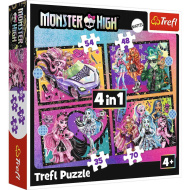 Monster High: Elektrizirajući dan 4 u 1 slagalica - Trefl