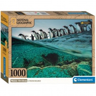 National Geographic - Puzzle s tisuću komada s motivom pingvina - Clementoni