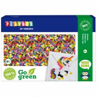 PlayBox: Go Green 5mm MIDI peglanje perle set s kvadratnom osnovnom pločom paket od 4000 komada