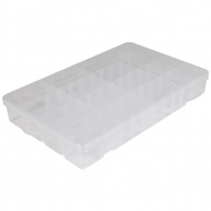 PlayBox: Prozirna kutija s podesivim pregradama 29,5x18,5x4,5 cm