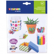 PlayBox: Set dvostranih ljepljivih listova 15x15cm, 5 listova