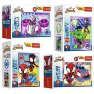 Predivni Spiderman 20 komada MiniMaxi puzzle u različitim varijantama - Trefl