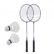 Set za badminton s 2 loptice za badminton 63cm