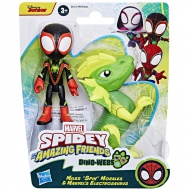 Spidey i njegovi nevjerojatni prijatelji - Miles Morales i Elektrosaurus Dino-Mreža Akcijska figura Set - Hasbro