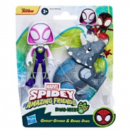 Spidey i njegovi nevjerojatni prijatelji: Rhino dino i Ghost Spider akcijska figura set - Hasbro