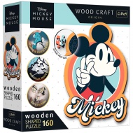 Wood Craft: Disney - Retro Mickey Mouse 160 komada premium drvena slagalica - Trefl