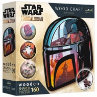 Wood Craft: Star Wars - Mandalorian 160 komada premium drvena slagalica - Trefl