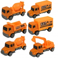 Alloy Car: Set građevinskih kamiona od 6 dijelova 8 cm