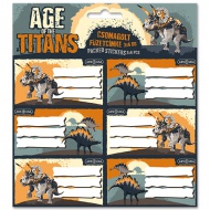 Ars Una: Age of the Titans dinosaur naljepnica s uzorkom 3x6 kom