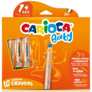 Carioca: 3 u 1 baby masne krede set od 10 dijelova