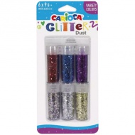 Carioca: Glitter Dust 6 kom prah set - Varijacije boja