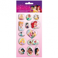 Disney: Disney princeze 3D hologram naljepnica set od 13 kom