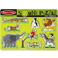 Drveni puzzle sa zvukom - Životinje iz zoološkog vrta - Melissa &amp; Doug