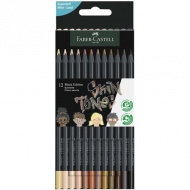 Faber-Castell: Black Edition Skin Tone 12-dijelni set olovaka u boji tijela