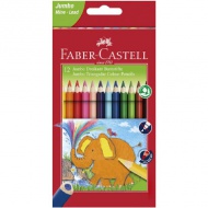 Faber-Castell: Jumbo drvene bojice 12kom sa šiljilom