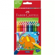 Faber-Castell: Jumbo drvene bojice 24kom sa šiljilom