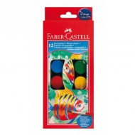 Faber-Castell: Set akvarela od 12 komada s diskovima od 24 mm