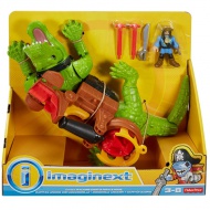 Fisher-Price: Imaginext krokodil i Hook kapetan set - Mattel