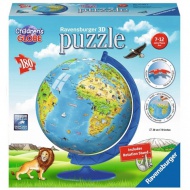 Globus - puzzle sa svjetskim životinjama - 180kom - Ravensburger