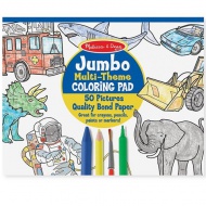 Jumbo bojanka s raznim temama - plava - Melissa &amp; Doug