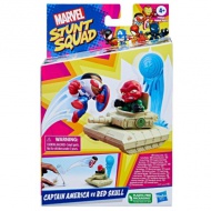 Marvel Stunt Squad: Captain America vs. Set za igru ​​Red Skull Launcher - Hasbro