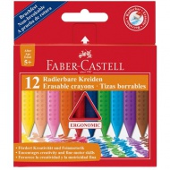 Masne krede na brisanje set od 12 kom - Faber-Castell