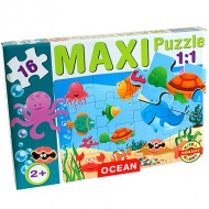 Maxi puzzle morskim životinjama - D-Toys